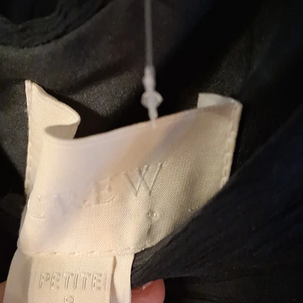 J. Crew Black Silk Chiffon Formal Dress Size 8 Petite - Picture 6 of 9